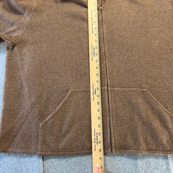 NWT Eileen Fisher Sz 3X 2 Piece Set Hooded Jacket Drawstring Pants Brown Cotton - Picture 6 of 14